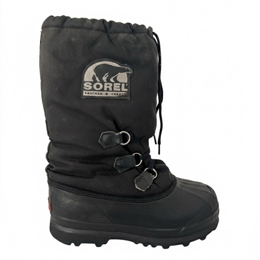 Vintage Sorel Kaufman Made in Canada Snow Boots Black Size 9 Pac Boots